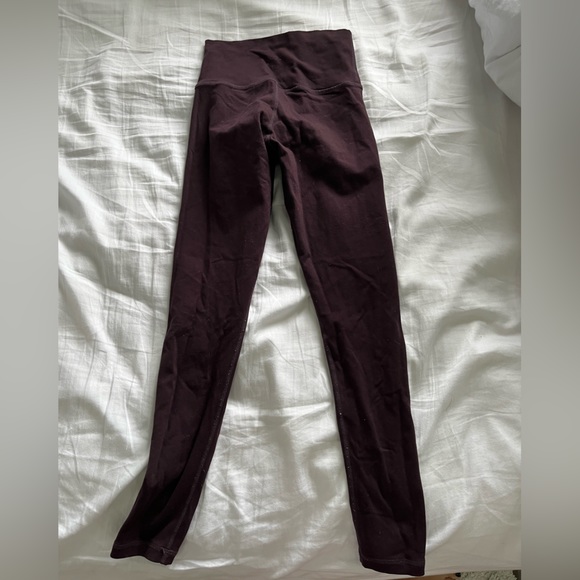 TNA high waisted burgundy leggings - Picture 4 of 4